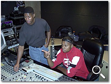 Grammy® Award-winning producer Bernard Terry, working with Wilfred at Studio - Area51